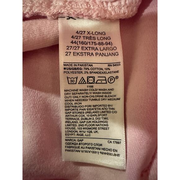 Gap Jeans Womens 4x27XL Pink Universal Legging High Rise Stretch Denim Pants - Picture 11 of 14